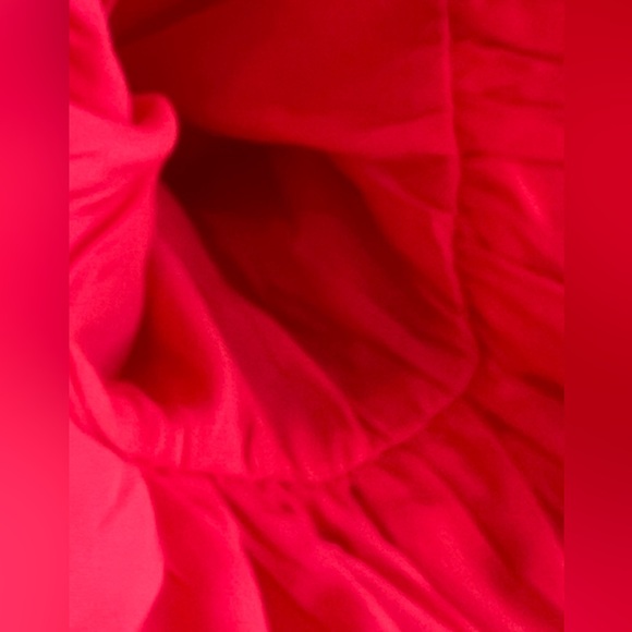 Women's Red Blouse Ruffle Sleeves Plus Size 2X - Picture 6 of 7